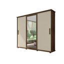 Ver imagem 1 de Roupeiro/Armário/Guarda Roupas/Organizador PAN Com 3 Portas de Correr 4 Gavetas Com Corrediças Teles