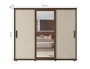 Ver imagem 4 de Roupeiro/Armário/Guarda Roupas/Organizador PAN Com 3 Portas de Correr 4 Gavetas Com Corrediças Teles