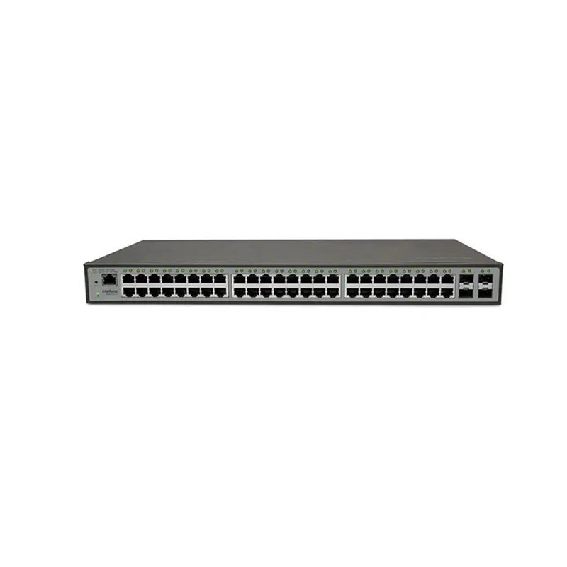 SWITCH 48 PORTAS GERENCIAVEL 48P GIGA 4PGBIC-SKD SG 5204 MR L2+ INTELBRAS