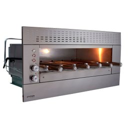 Churrasqueira de Embutir a Gás 06 Espetos com Painel Ventilado Glp 220v Suprema Titan - 1