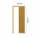 Ver imagem 4 de Porta Sanfonada BelPlast de PVC com 90cm x 2,10M Cerejeira