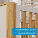 Ver imagem 7 de Berço Arredondado Evolutivo Americano 4 em 1 Luly 100% MDF Espresso Móveis Bege/Off White/Amêndoa