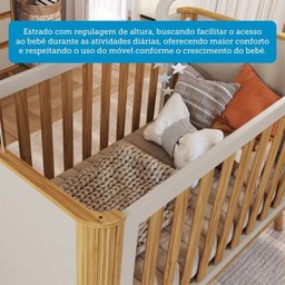Berço Arredondado Evolutivo Americano 4 em 1 Luly 100% MDF Espresso Móveis - 9