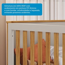 Berço Arredondado Evolutivo Americano 4 em 1 Luly 100% MDF Espresso Móveis - 7