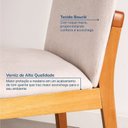 Ver imagem 6 de Kit Mesa de Jantar Extensível Redonda Tarsila e 4 Cadeiras Pequi CabeCasa MadeiraOriginals