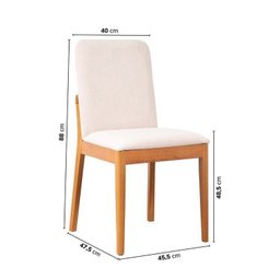 Kit Mesa de Jantar Extensível Redonda Tarsila e 4 Cadeiras Pequi Cabecasa Madeiramadeira - 4