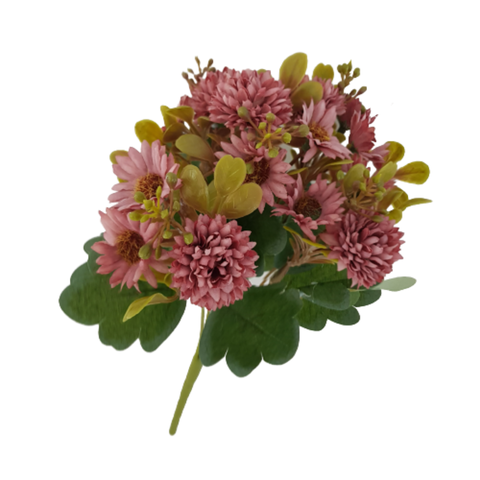 Flor Artificial Buquê Margaridas com Cravo