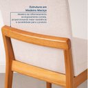 Ver imagem 7 de Kit Mesa de Jantar Extensível Retangular Tarsila e 4 Cadeiras Pequi CabeCasa MadeiraOriginals Marrom/Champagne/Castanho/Bege