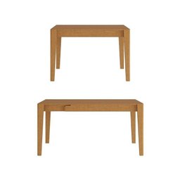 Kit Mesa de Jantar Extensível Retangular Tarsila e 4 Cadeiras Pequi Cabecasa Madeiramadeira - 17
