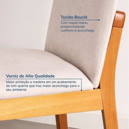 Kit Mesa de Jantar Extensível Retangular Tarsila e 4 Cadeiras Pequi Cabecasa Madeiramadeira - 6