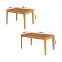 Ver imagem 5 de Kit Mesa de Jantar Extensível Retangular Tarsila e 4 Cadeiras Pequi CabeCasa MadeiraOriginals Marrom/Champagne/Castanho/Bege