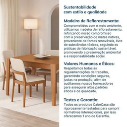 Kit Mesa de Jantar Extensível Retangular Tarsila e 4 Cadeiras Pequi Cabecasa Madeiramadeira - 12