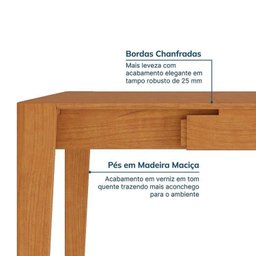 Kit Mesa de Jantar Extensível Retangular Tarsila e 4 Cadeiras Pequi Cabecasa Madeiramadeira - 9
