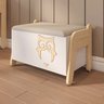 Conjunto Mesa com Cadeira e Baú Infantil Corujinha Casatema MadeiraOriginals - 2