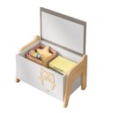 Ver imagem 6 de Conjunto Mesa com Cadeira e Baú Infantil Corujinha Casatema MadeiraOriginals Branco/Marrom