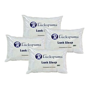 Travesseiro Espuma Luck Sleep Flocos Kit C/ 4 Un (45x65) - Luckspuma