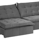 Ver imagem 5 de Sofá Modular Bahia 4 Lugares 230 cm com Molas Retrátil e Reclinável Yescasa Cinza
