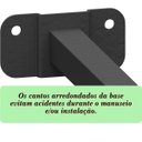 Ver imagem 4 de Suporte Refletor Base Reta Braço 30 Cm Preto