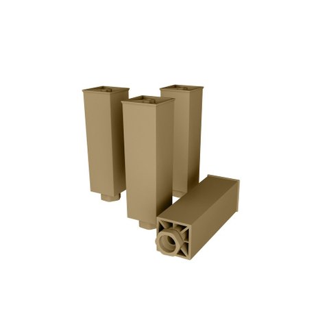 Kit Pés para Balcão Cozinha Fineze com 4 Unidades Henn