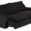 Ver imagem 2 de Sofá Modular Bahia 4 Lugares 230 cm com Molas Retrátil e Reclinável Yescasa Preto