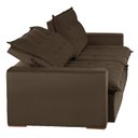 Ver imagem 4 de Sofá Modular Bahia 4 Lugares 230 cm com Molas Retrátil e Reclinável Yescasa Marrom