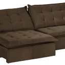Ver imagem 5 de Sofá Modular Bahia 4 Lugares 230 cm com Molas Retrátil e Reclinável Yescasa Marrom