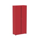 Ver imagem 2 de Armário de Aço Industrial 2 Portas 4 Prateleiras Cinza/Vermelho