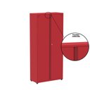 Ver imagem 5 de Armário de Aço Industrial 2 Portas 4 Prateleiras Cinza/Vermelho