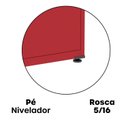 Ver imagem 7 de Armário de Aço Industrial 2 Portas 4 Prateleiras Cinza/Vermelho