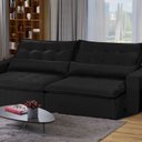Ver imagem 1 de Sofá Bahia Modular 6 Lugares 290cm com Molas Retrátil e Reclinável Yescasa Preto