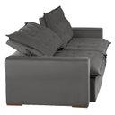 Ver imagem 4 de Sofá Bahia Modular 6 Lugares 290cm com Molas Retrátil e Reclinável Yescasa Cinza