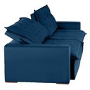 Ver imagem 4 de Sofá Bahia Modular 6 Lugares 290cm com Molas Retrátil e Reclinável Yescasa Azul