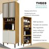 Torre Quente 1 Porta Vidro 70 Cm Vera Tve03 Marrocos Off White Mxm - 4