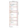 Torre Quente 1 Porta Vidro 70 Cm Vera Tve03 Marrocos Off White Mxm - 3