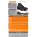 Ver imagem 4 de Botina Bota Preta Trabalho Composite Eletricista Epi Crival:44