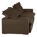 Ver imagem 4 de Sofá Modular Bahia 5 Lugares 250cm com Molas Retrátil e Reclinável Yescasa Marrom