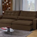 Ver imagem 1 de Sofá Modular Bahia 5 Lugares 250cm com Molas Retrátil e Reclinável Yescasa Marrom