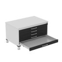 Ver imagem 4 de Mapoteca Mont 5 Gavetas 71,3cm x 120,4cm Aço Cinza/Preto