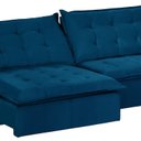 Ver imagem 5 de Sofá Modular Bahia 5 Lugares 250cm com Molas Retrátil e Reclinável Yescasa Azul