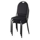 Ver imagem 2 de Kit 10 Cadeiras para Escritório Auditório Hotel Fixa Empilhável