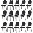 Ver imagem 1 de Kit 15 Cadeiras para Escritório Auditório Hotel Fixa Empilhável