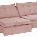 Ver imagem 5 de Sofá Modular Bahia 5 Lugares 250cm com Molas Retrátil e Reclinável Yescasa Rosa Rose