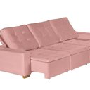 Ver imagem 4 de Sofá Manaus Modular 6 Lugares 305cm Retrátil e Reclinável Yescasa Rosa Rose