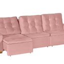 Ver imagem 5 de Sofá Manaus Modular 6 Lugares 305cm Retrátil e Reclinável Yescasa Rosa Rose