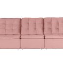 Ver imagem 2 de Sofá Manaus Modular 6 Lugares 305cm Retrátil e Reclinável Yescasa Rosa Rose