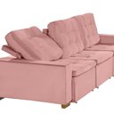 Ver imagem 7 de Sofá Manaus Modular 6 Lugares 305cm Retrátil e Reclinável Yescasa Rosa Rose