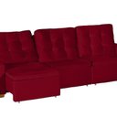 Ver imagem 5 de Sofá Manaus Modular 6 Lugares 305cm Mt Retrátil e Reclinável Yescasa Vermelho