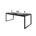 Ver imagem 4 de Mesa de Jantar Yon 200CMX90CMX77 cm Marrom/Terracota/Preto