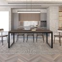 Ver imagem 2 de Mesa de Jantar Yon 200CMX90CMX77 cm Marrom/Terracota/Preto