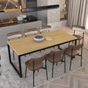 Ver imagem 6 de Mesa de Jantar Yon 200CMX90CMX77 cm Marrom/Vermont Oak/Preta